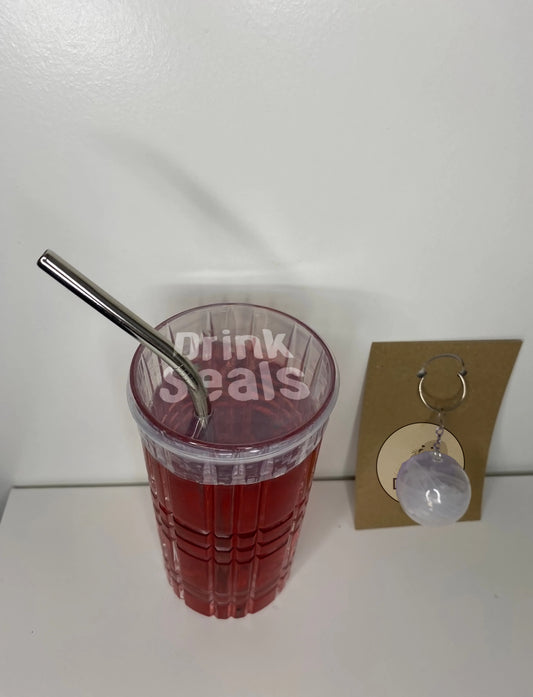 DrinkSeals Drink Cover - Original! Free Metal Drink Straw Included!