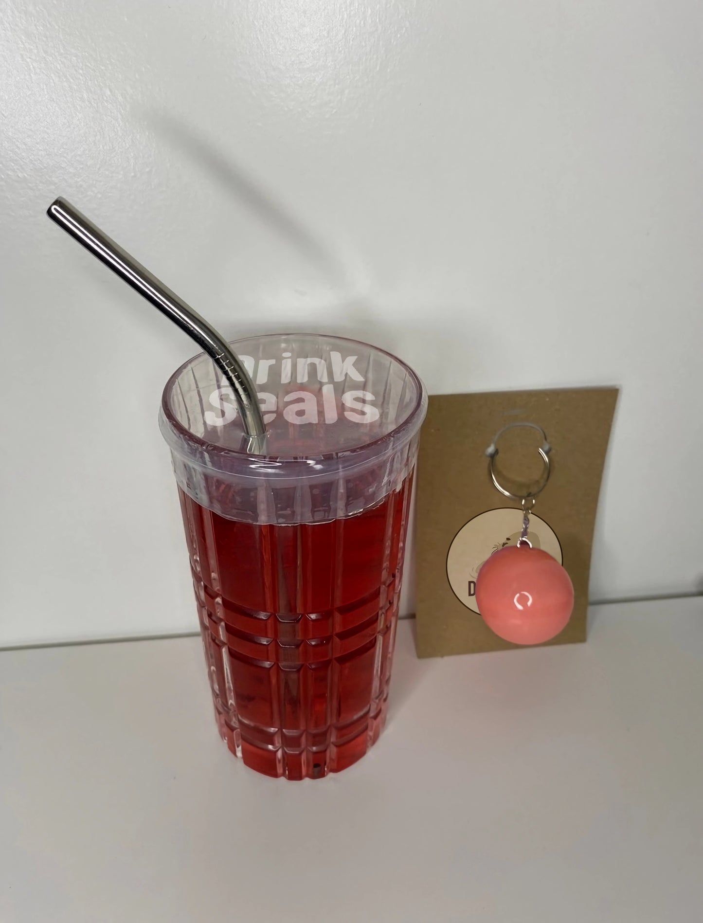 DrinkSeals Drink Cover! Free Metal Drink Straw Included!